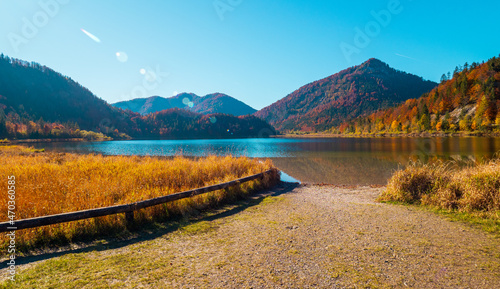 Seen in Reit im Winkl, Bayern, im Herbst