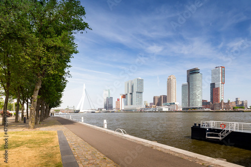Skyline of Rotterdam with Erasmus Bridge, Netherlands © Sebastian Grote