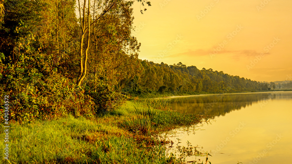 Fototapeta premium Morning Golden Hour Landscape