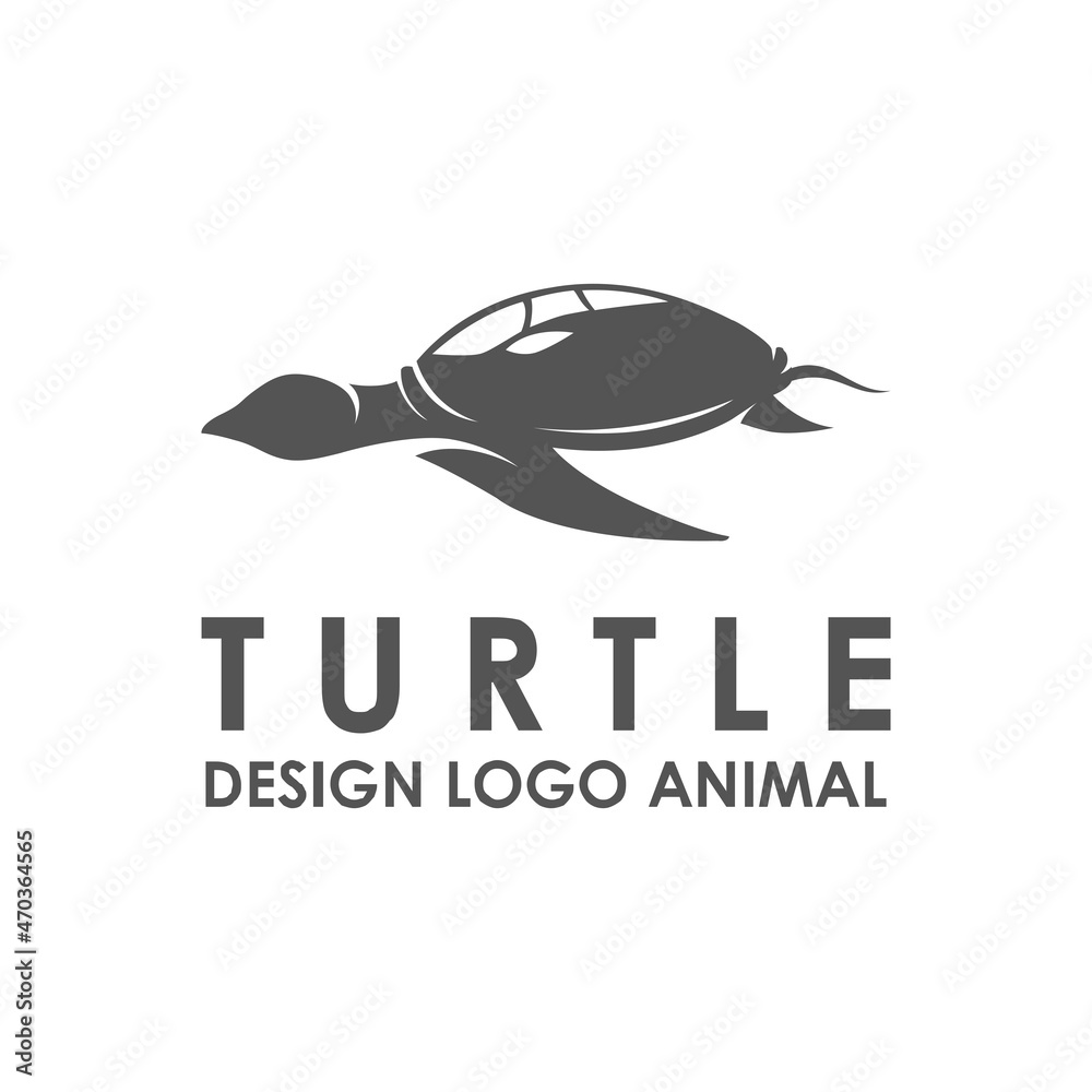 Fototapeta premium sea Animals Vector Logo Design,Turtle