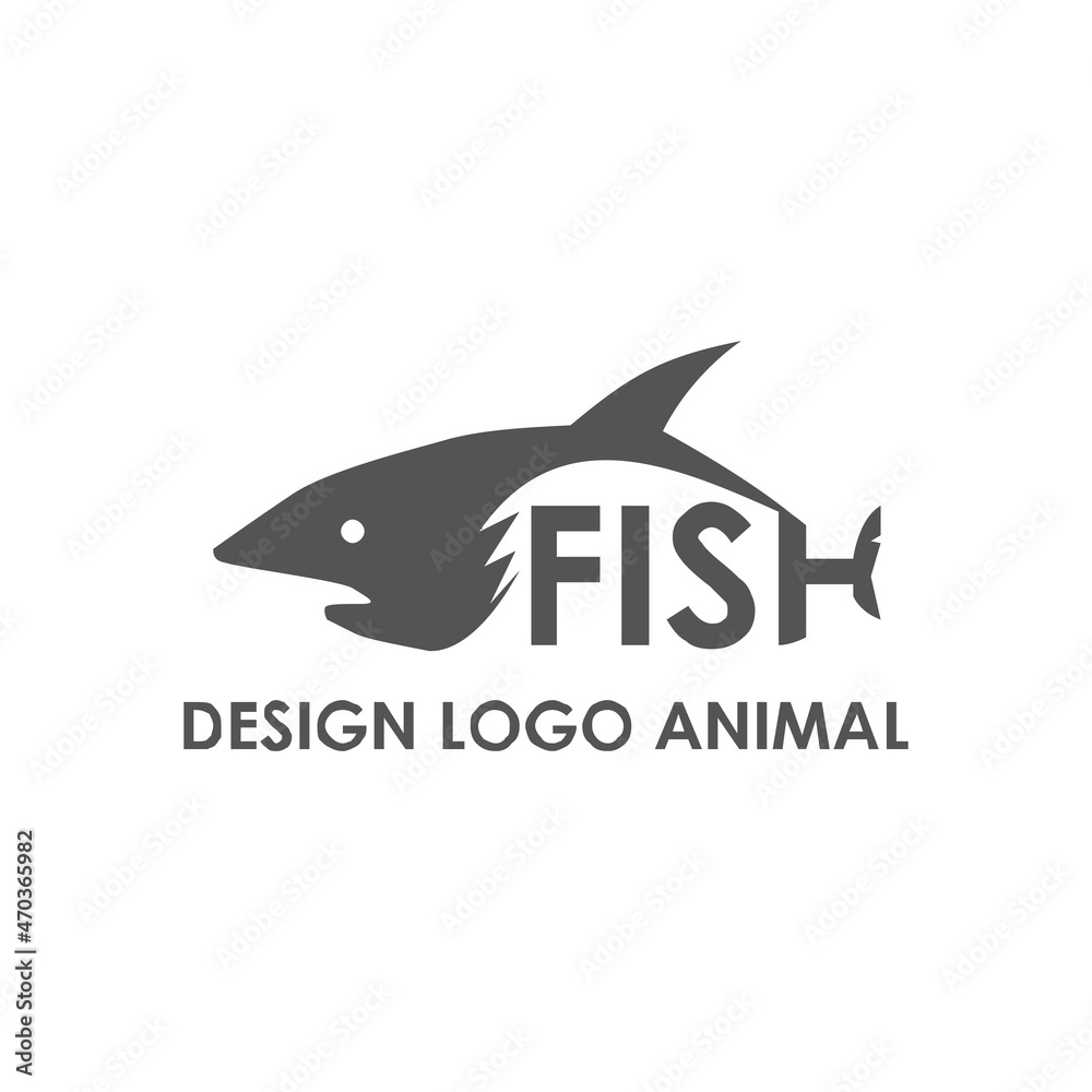 sea Animals Vector Logo Design,Fish sea Animals Vector Logo Design,Fish