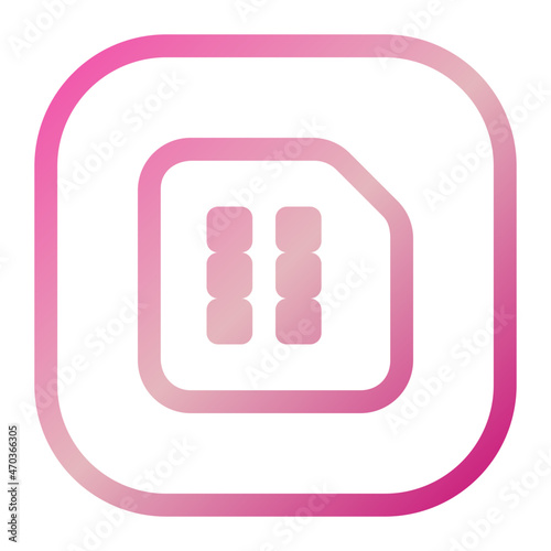 gradient style android ui icons