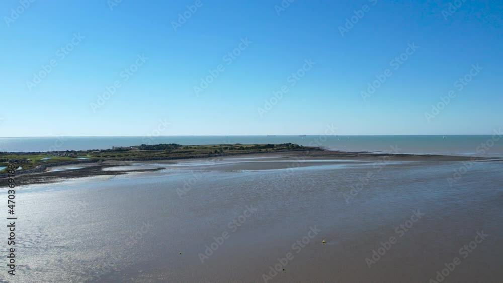 Aytre Plage vue Drone 360 degrés , Proche ville de La Rochelle, France, Automne Aytre Plage vue Drone 360 degrés , Proche ville de La Rochelle, France, Automne