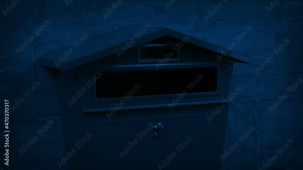 Posting Letter Or Packet At Night Posting Letter Or Packet At Night