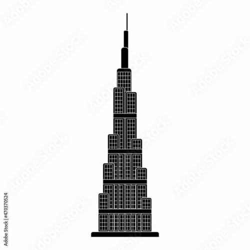 Dubai building icon set, Dubai building vector set sign symbol
