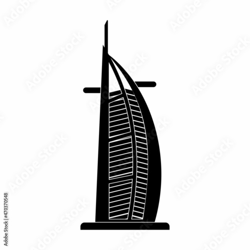 Fotografia Dubai building icon set, Dubai building vector set sign symbol