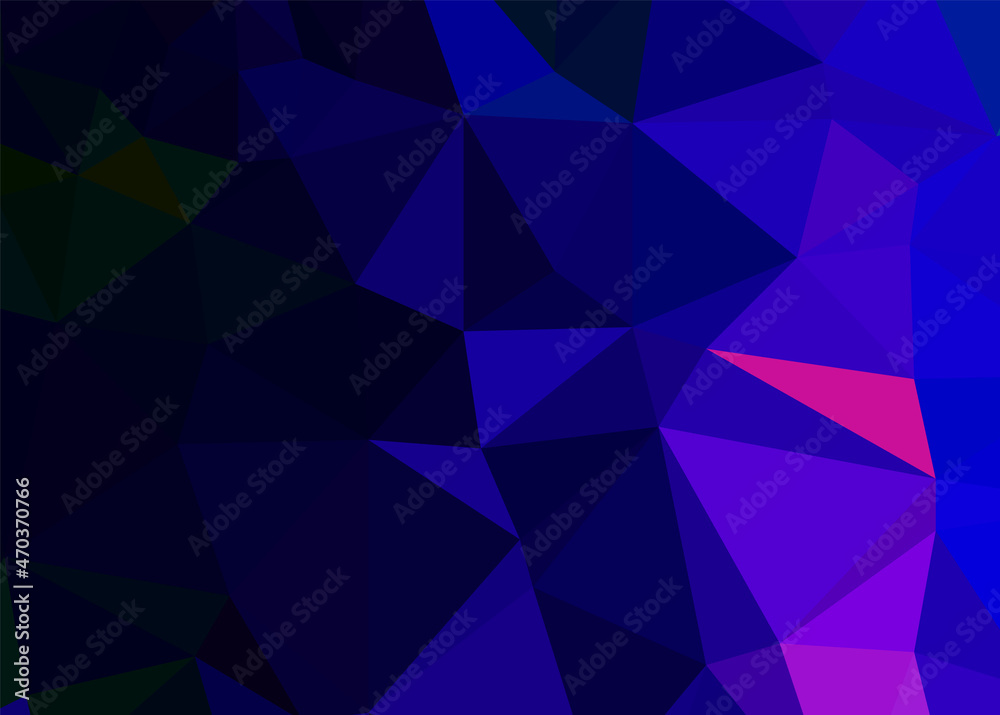 Obraz premium Geometric design. Dark blue ​gradient background. Geometric triangle, mosaic, abstract background EPS 10 Vector
