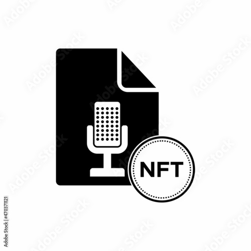 NFT file icon, NFT file vector sign symbol