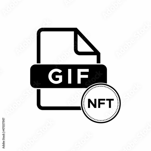 NFT file icon, NFT file vector sign symbol