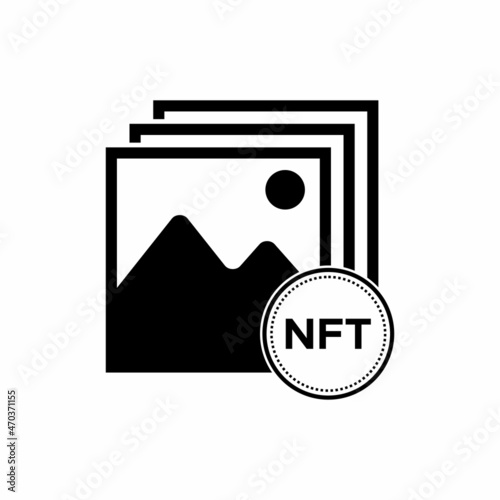 NFT file icon, NFT file vector sign symbol