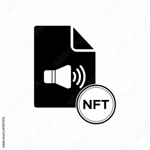 NFT file icon, NFT file vector sign symbol