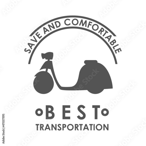 Logo Design Vector Transportation Motorcycle