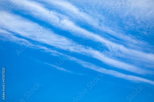 Wispy Clouds Make a Nice Pattern Against a Bright Blue Sky