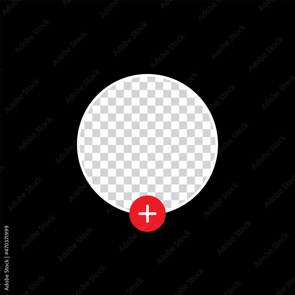 Tiktok Avatar Profile Frame Icon. Social Media Photo Border Vector Stock  Vector