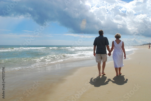 Couple Walking on the Beach