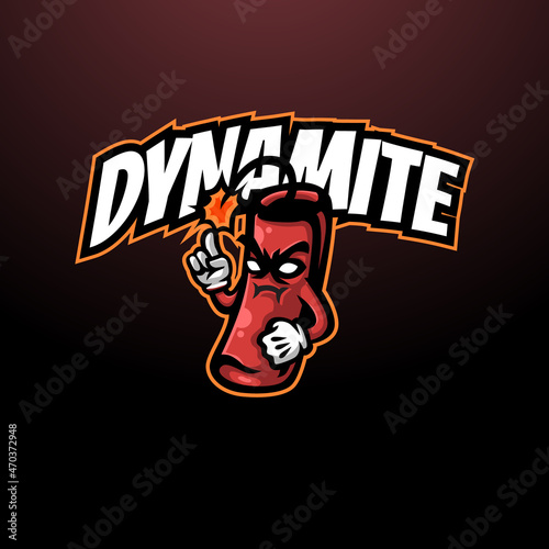 dynamite mascot character esport logo