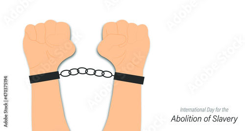 International Day for the Abolition of Slavery, Vector Illustration.
