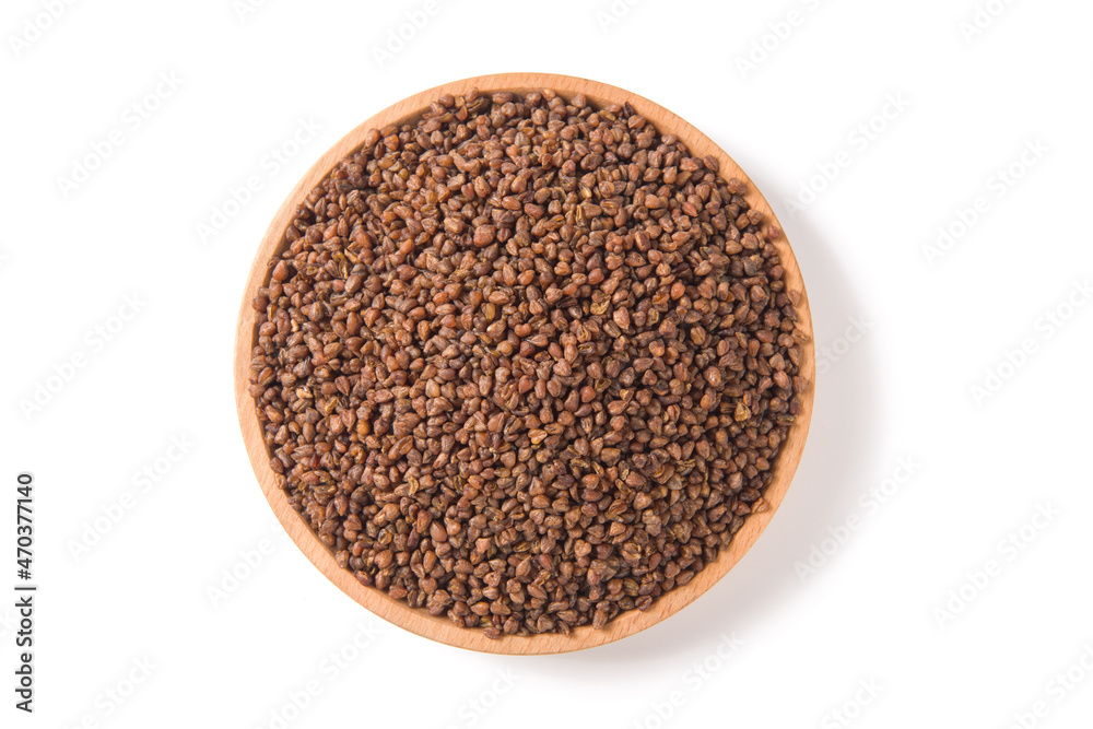 buckwheat tea isolated on white background. buckwheat tea isolated on white background.