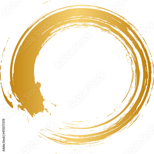 丸　円　金　筆文字