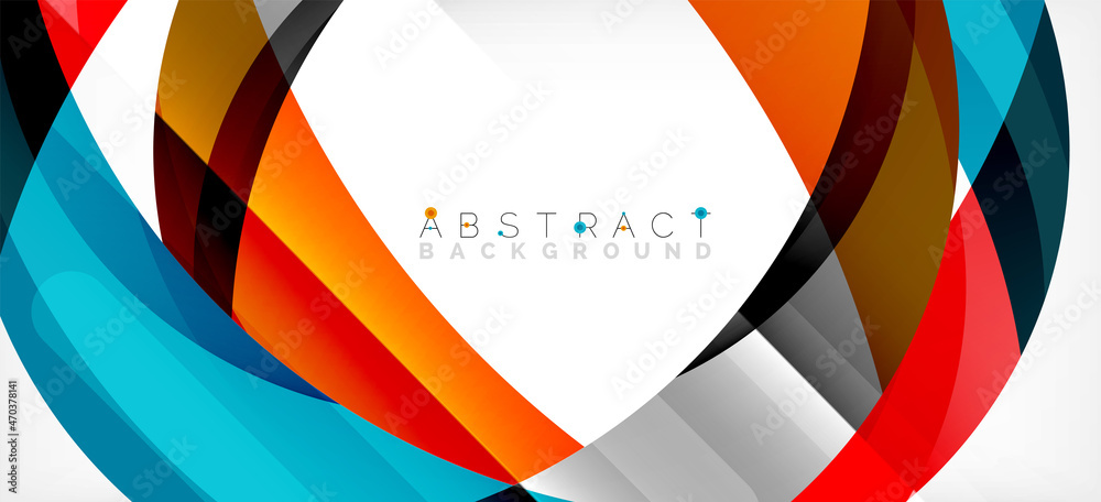 Color circle shapes, minimal geometric background. Trendy dynamic composition. Vector Illustration For Wallpaper, Banner, Background, Landing Page Color circle shapes, minimal geometric background. Trendy dynamic composition. Vector Illustration For Wallpaper, Banner, Background, Landing Page