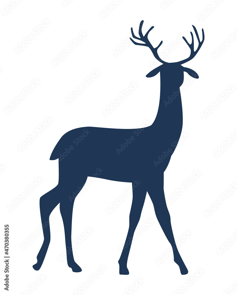 Obraz premium reindeer animal silhouette