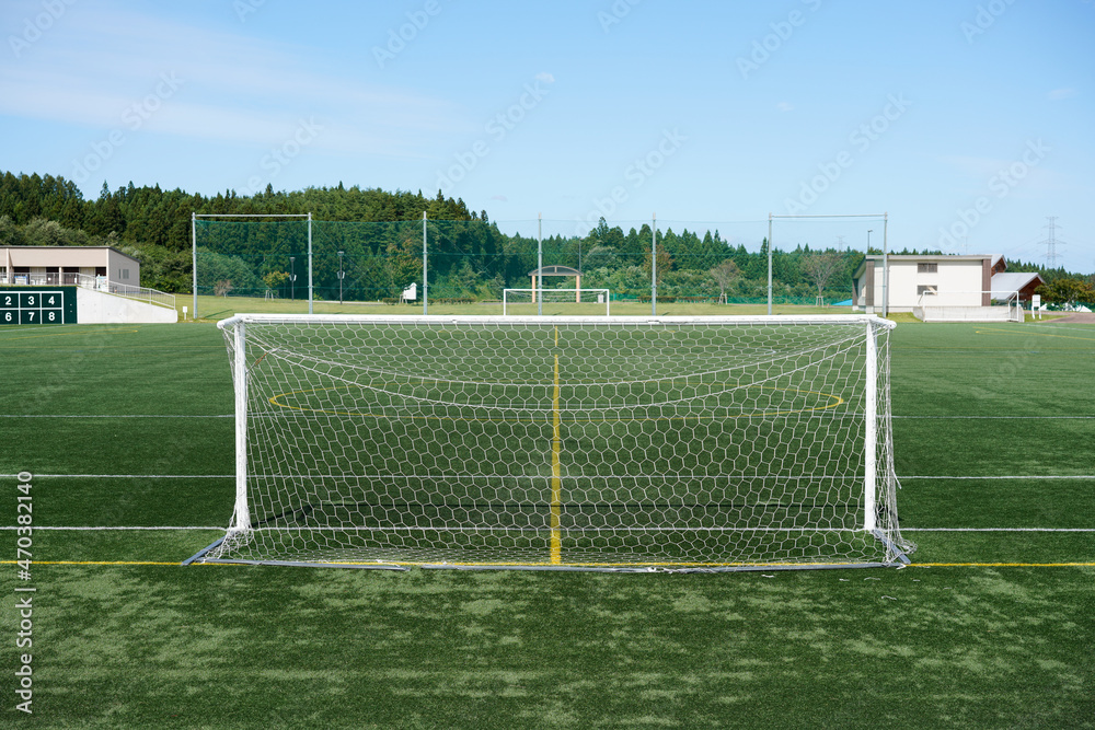 Fototapeta premium soccer goal line