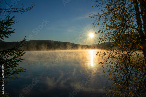 Morning Mist on Lake