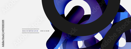 Circle abstract background. Vector illustration for wallpaper banner background card or landing page