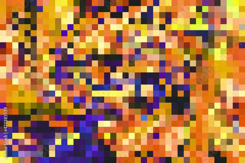 Fototapeta Naklejka Na Ścianę i Meble -  Pixel background. Colorful mosaic background.