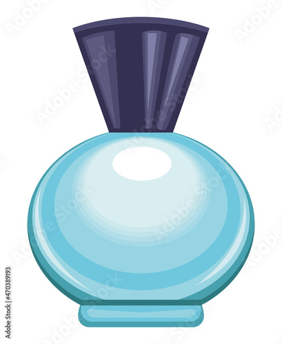 blue perfume bottle