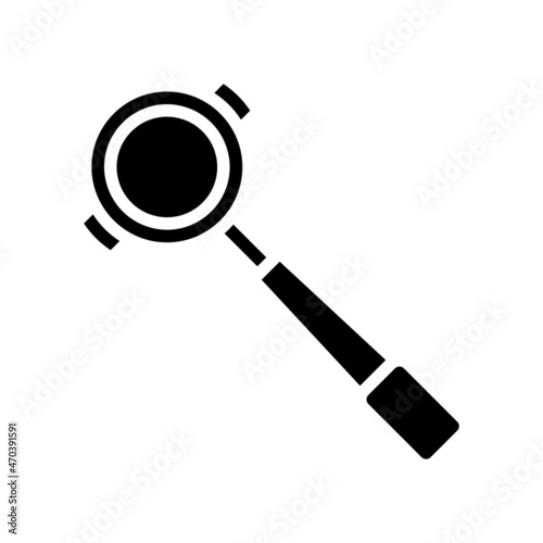 portafilter coffee tool glyph icon vector. portafilter coffee tool sign. isolated contour symbol black illustration
