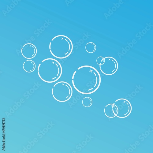 Bubble icon vector illustration design template