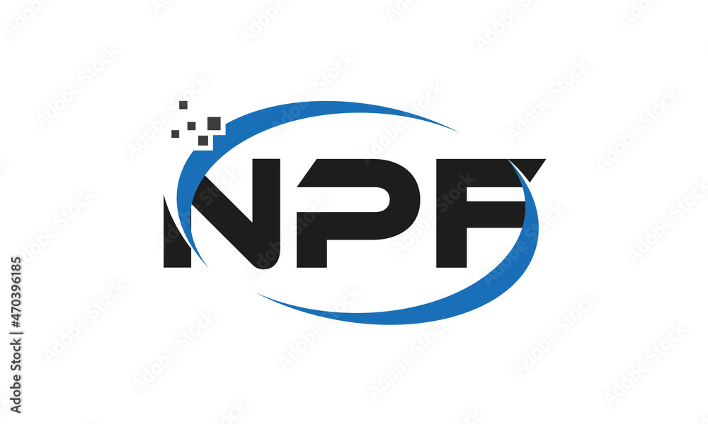 dots or points letter NPF technology logo designs concept vector Template Element dots or points letter NPF technology logo designs concept vector Template Element