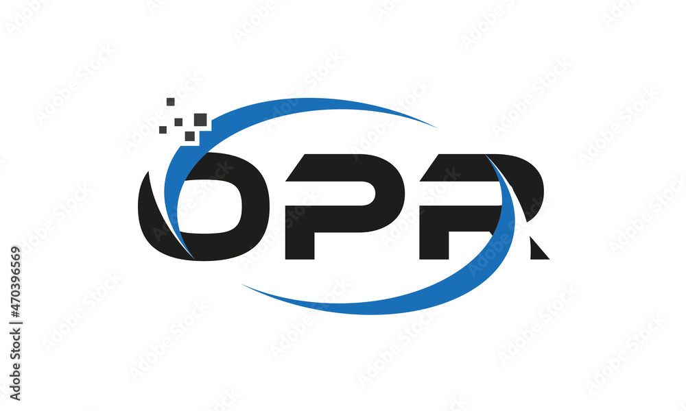 dots or points letter OPR technology logo designs concept vector Template Element dots or points letter OPR technology logo designs concept vector Template Element