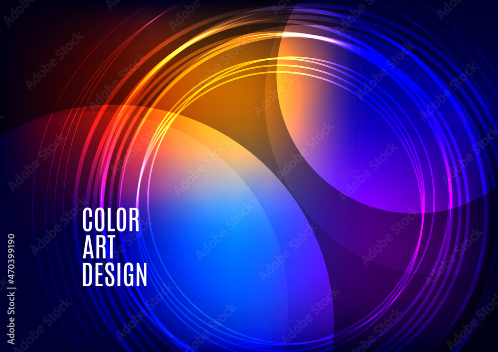 Bright abstract overlapping circles, lines. You can use for advertisement, poster, template, business presentation. Vector Bright abstract overlapping circles, lines. You can use for advertisement, poster, template, business presentation. Vector