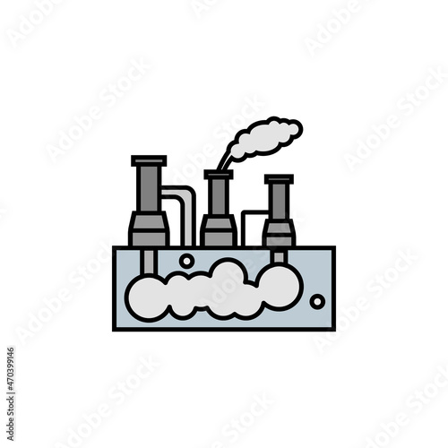 geothermal energy line colored icon. Elements of energy illustration icons. Signs, symbols can be used for web, logo, mobile app, UI, UX