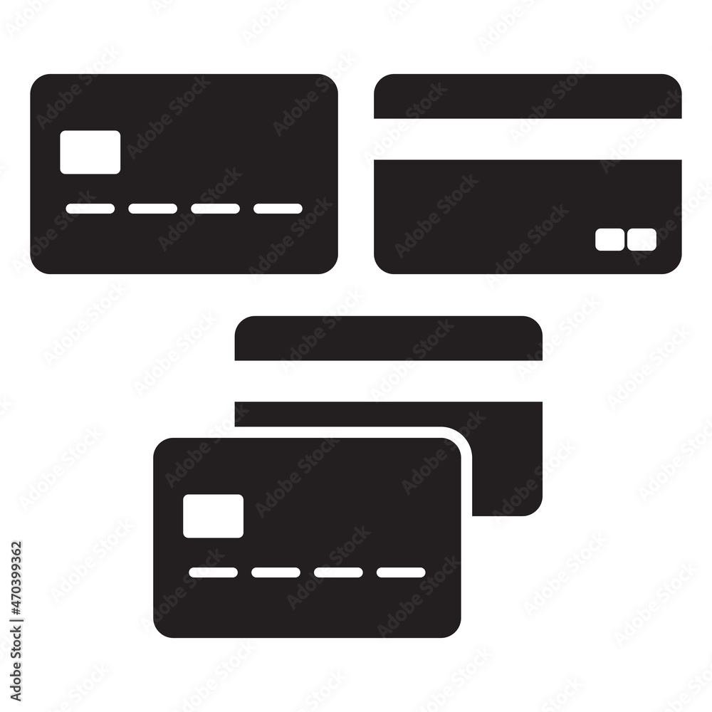 bank credit card icon in simple style on white background. bank credit card icon in simple style on white background.