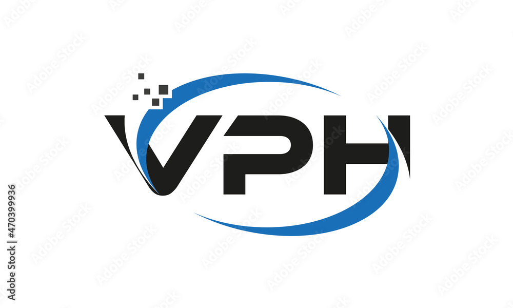 dots or points letter VPH technology logo designs concept vector Template Element dots or points letter VPH technology logo designs concept vector Template Element