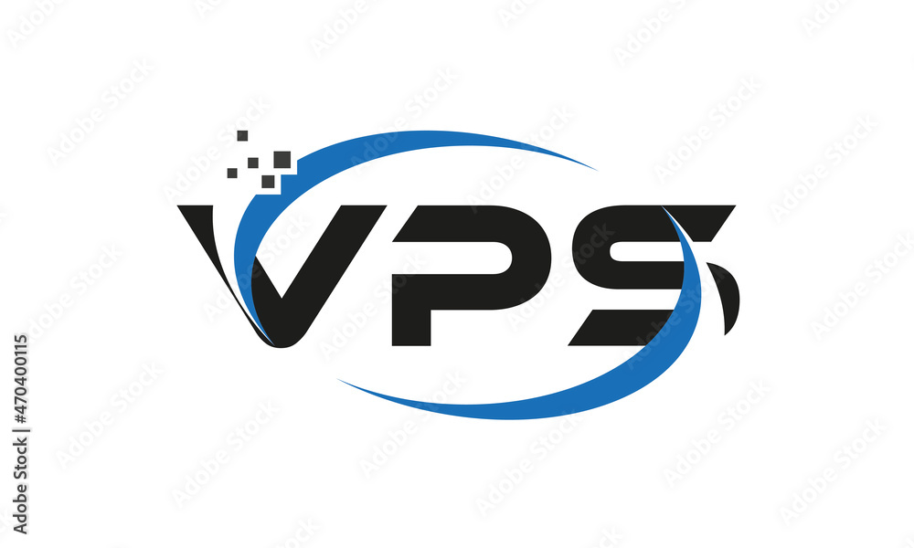 dots or points letter VPS technology logo designs concept vector Template Element dots or points letter VPS technology logo designs concept vector Template Element