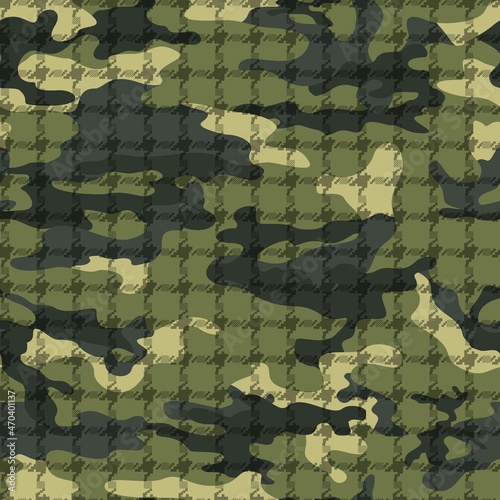 
Fashionable camouflage texture, modern vector background.