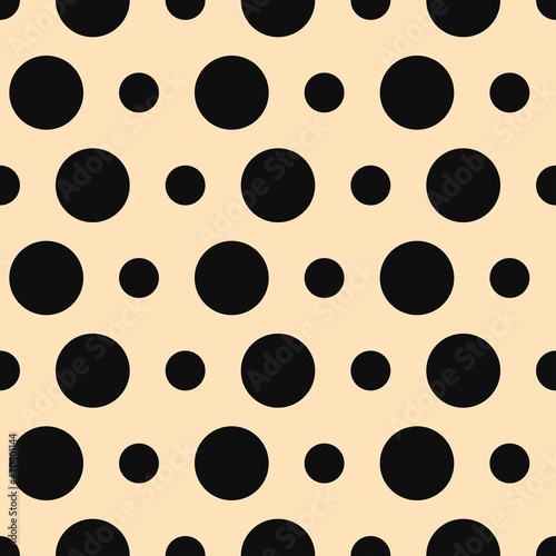  Vector polka dot print, geometric seamless pattern for textiles.
