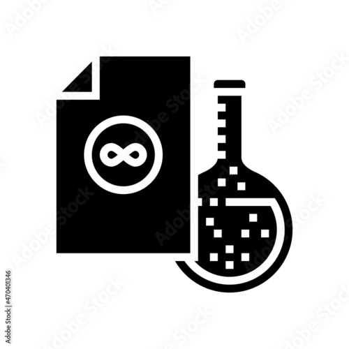 acid-free paper sheet glyph icon vector. acid-free paper sheet sign. isolated contour symbol black illustration