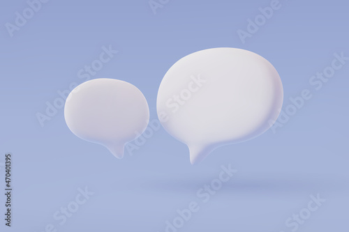 3D speech bubble. vector talking box, chatting box, message dialog balloon