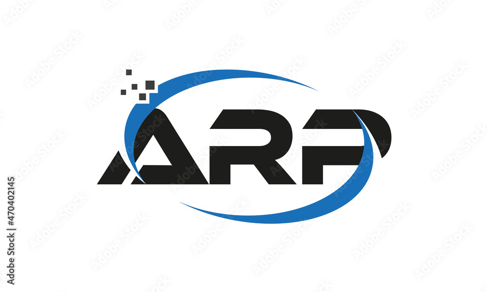 dots or points letter ARP technology logo designs concept vector Template Element