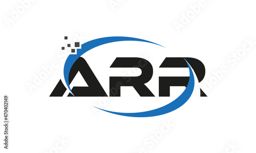 dots or points letter ARR technology logo designs concept vector Template Element