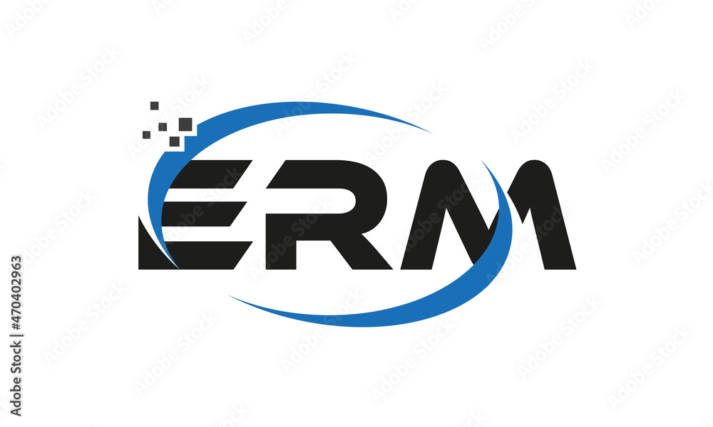 dots or points letter ERM technology logo designs concept vector Template Element dots or points letter ERM technology logo designs concept vector Template Element