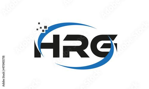 dots or points letter HRG technology logo designs concept vector Template Element photo