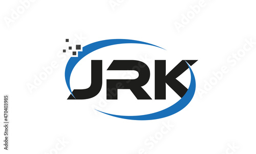 dots or points letter JRK technology logo designs concept vector Template Element