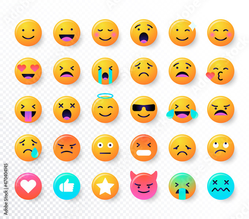 Emoji faces emoticon smile