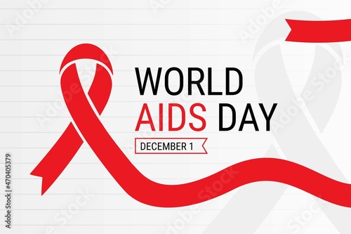 Illustration vector graphic of World AIDS Day. The illustration is Suitable for banners, flyers, stickers, Card, etc.	